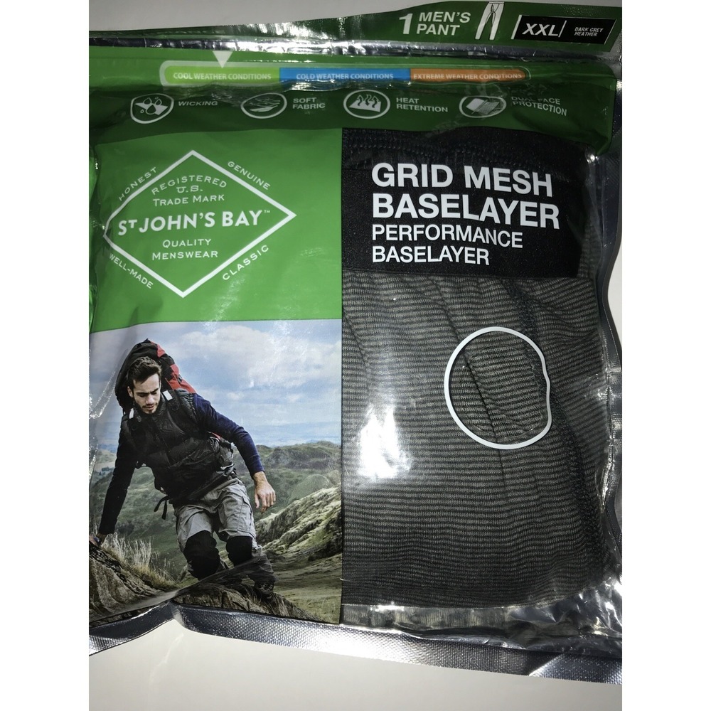 Mens Size XXL Cool Performance Base Layer Thermal Pants And Shirt‎ Light Weight - Picture 4 of 11